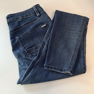 PrAna Jeans Dark Wash Denim Skinny Tapered Jeans‎ Comfort Fit Size 6/28